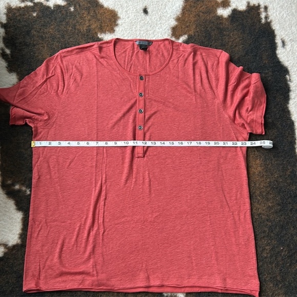 John Varvatos Linen Shirt | Size XXL | Brand New | Orange/Red | Retails $300+ - Picture 3 of 8